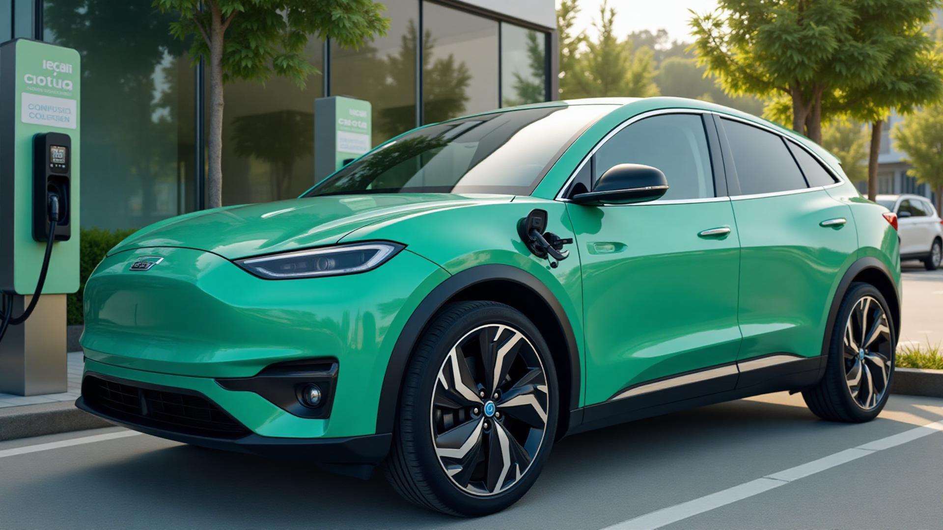 Vehículo eléctrico moderno